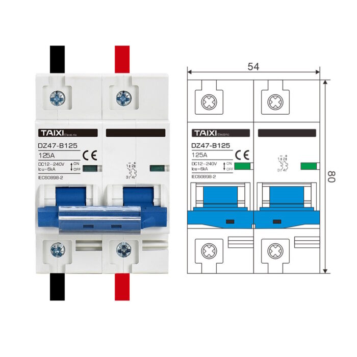 DC afbryder 125A